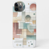 Aquamarines graues blaues Beige Rost Abstraktes Ku Case-Mate iPhone Hülle (Rückseite)