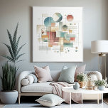 Aquamarines graues blaues Beige Rost Abstraktes Ku Leinwanddruck<br><div class="desc">Treten Sie ein in eine Welt, in der Einfachheit und Raffinesse mit diesem Vintag minimalistischen Bauhaus-Stil inspiriert gewickelte Leinwand vereint: Das Bauhaus-Prinzip der Formfolgung mit einer sauberen und geometrischen Ästhetik, zeitlos und modern. Die Leinwand ist eine Feier minimalistischer Schönheit, mit einem Schwerpunkt auf ausgewogener Komposition und einer zurückhaltenden Farbpalette, die...</div>