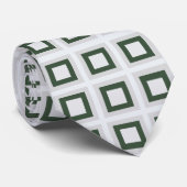 Aquamarines graues geometrisches Muster Krawatte (Gerollt)