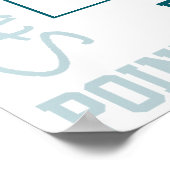 aquamarines graues Team farbig Basketball Team Fot Poster (Ecke)