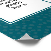 aquamarines graues Team farbig Basketball Team Fot Poster (Ecke)