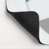 aquamarines graues Volleyballteam färbt Jungs Mousepad (Ecke)