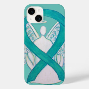 Aquamarines Green Awareness Ribbon Angel iPhone Fa Case-Mate iPhone 14 Hülle
