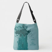 Aquamarines Green Paint Spritzer Party Geschenk Tasche (Vorderseite)