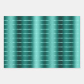 Aquamarines Green Ribbon Bow Brautparty Geschenkpapier Set (Vorderseite)