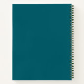 Aquamarines Green Seashell Spiral Notebook | ästhe Notizblock (Rückseite)