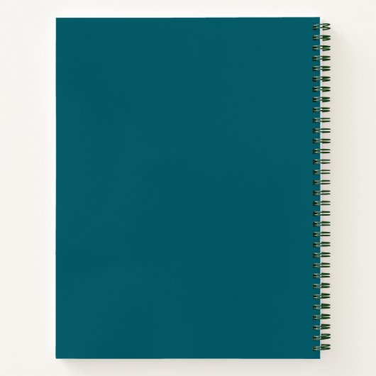 Aquamarines Green Seashell Spiral Notebook | ästhe Notizblock (Rückseite)