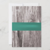 Aquamarines Green Seashell & Starfish Beach Brautp Einladung (Rückseite)