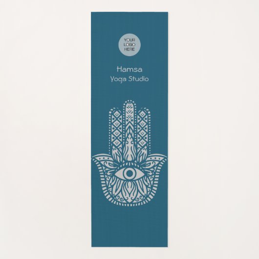 Aquamarines Green Yoga Studio Hamsa individuell an Yogamatte (Vorderseite)