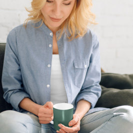 Aquamarines Grün Kaffeetasse