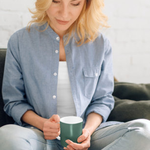 Aquamarines Grün Kaffeetasse