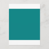 Aquamarines Grün Postkarte (Vorderseite)