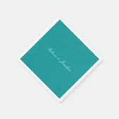 Aquamarines Grün Serviette (Ecke)