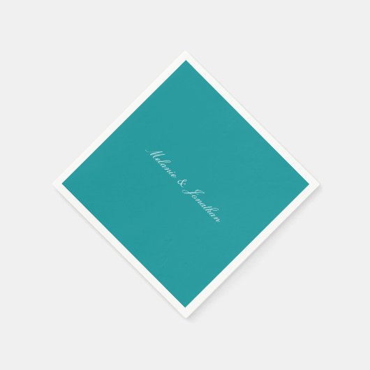 Aquamarines Grün Serviette (Ecke)