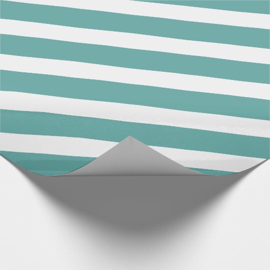 Aquamarines grünes Aqua Geschenkpapier (Ecke)