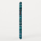 Aquamarines, grünes Boho-Handgezeichnetes Muster Case-Mate iPhone Hülle (Hinten/Rechts)