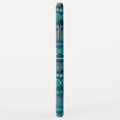 Aquamarines, grünes Boho-Handgezeichnetes Muster Case-Mate iPhone Hülle (Hinten/Rechts)