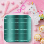 Aquamarines grünes Brautparty Pappteller (Party)