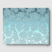 Aquamarines Grünes Elegantes Hochzeitsstift für Em Gästebuch (Rückseite)