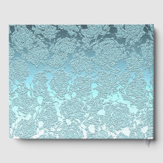 Aquamarines Grünes Elegantes Hochzeitsstift für Em Gästebuch (Rückseite)