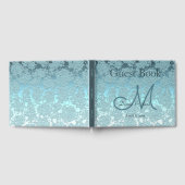 Aquamarines Grünes Elegantes Hochzeitsstift für Em Gästebuch (Voll)