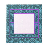 Aquamarines grünes Gotisches Grunge Elegantes Note Notizblock (Vorderseite)