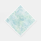 Aquamarines grünes Party Napkins Serviette (Ecke)