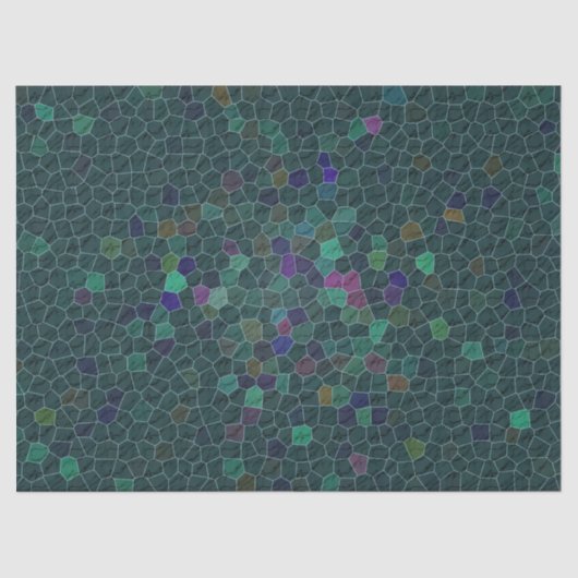 Aquamarines grünes seidenpapier (Vorderseite)