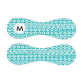 Aquamarines Grunge Aztec Tribal Muster Baseball (Paneele)