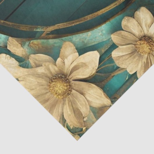 Aquamarines Handwerkspapier für große Shabby Chice Seidenpapier (Ausschnitt)