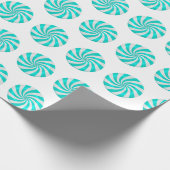 Aquamarines harte geschenkpapier (Ecke)