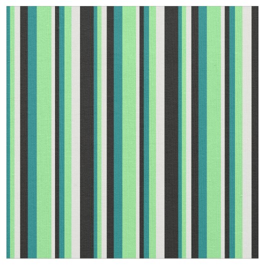 Aquamarines, hellgrünes, hellblaues und schwarzes  stoff (Nahaufnahme)