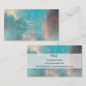 Aquamarines Himmel-Blau-Liebe-Zitat Visitenkarte (Vorne/Hinten)