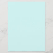 Aquamarines Hochzeitsmenü Menükarte (Rückseite)