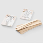 Aquamarines Hochzeitsprogramm Hand Fan Fächer (Non-assembled)