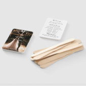 Aquamarines Hochzeitsprogramm Hand Fan Fächer (Non-assembled)