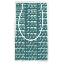 Aquamarines Holiday Coffee Muster Kleine Geschenkt Kleine Geschenktüte