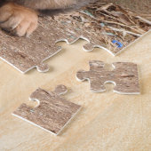 Aquamarines Holz Puzzle (Seite)
