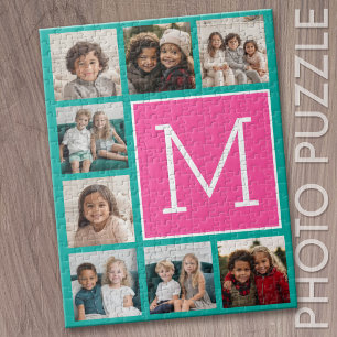 Aquamarines Hot-Pink-Instagramm 8 Foto Collage Mon Puzzle
