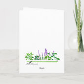 Aquamarines Hydrangea Denken Sie an Sie Karte (Rückseite)