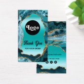 Aquamarines Imitat Folienverpackung (Schreibtisch)