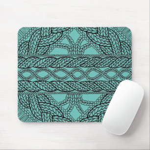 AQUAMARINES KABELSTRICK-Mausrad Mousepad