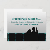 Aquamarines Kino Save the Date Postkarte (Vorne/Hinten)