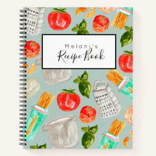 Aquamarines Kochbuch Notizblock