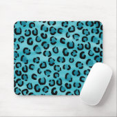 Aquamarines Leopard-Druck-Muster Mousepad (Mit Mouse)