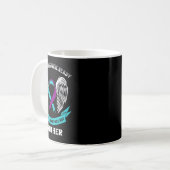 Aquamarines Lila Selbstmordbewusstsein Bruder Ihre Kaffeetasse (Vorderseite Links)