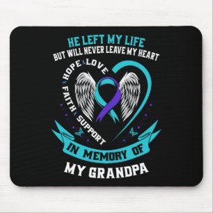 Aquamarines Lila Selbstmordbewusstsein Shirt Opa P Mousepad