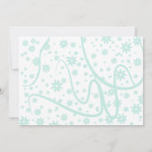 Aquamarines Lingerie-Brautparty Einladung (Rückseite)