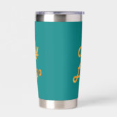 Aquamarines Logo Thermobecher (Links)