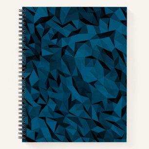 Aquamarines Low-Poly Bullet Journal / Lined Notebo Notizblock